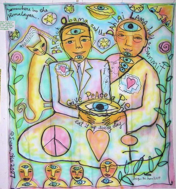 Olama partly painted. ©Susan Shie 2007.